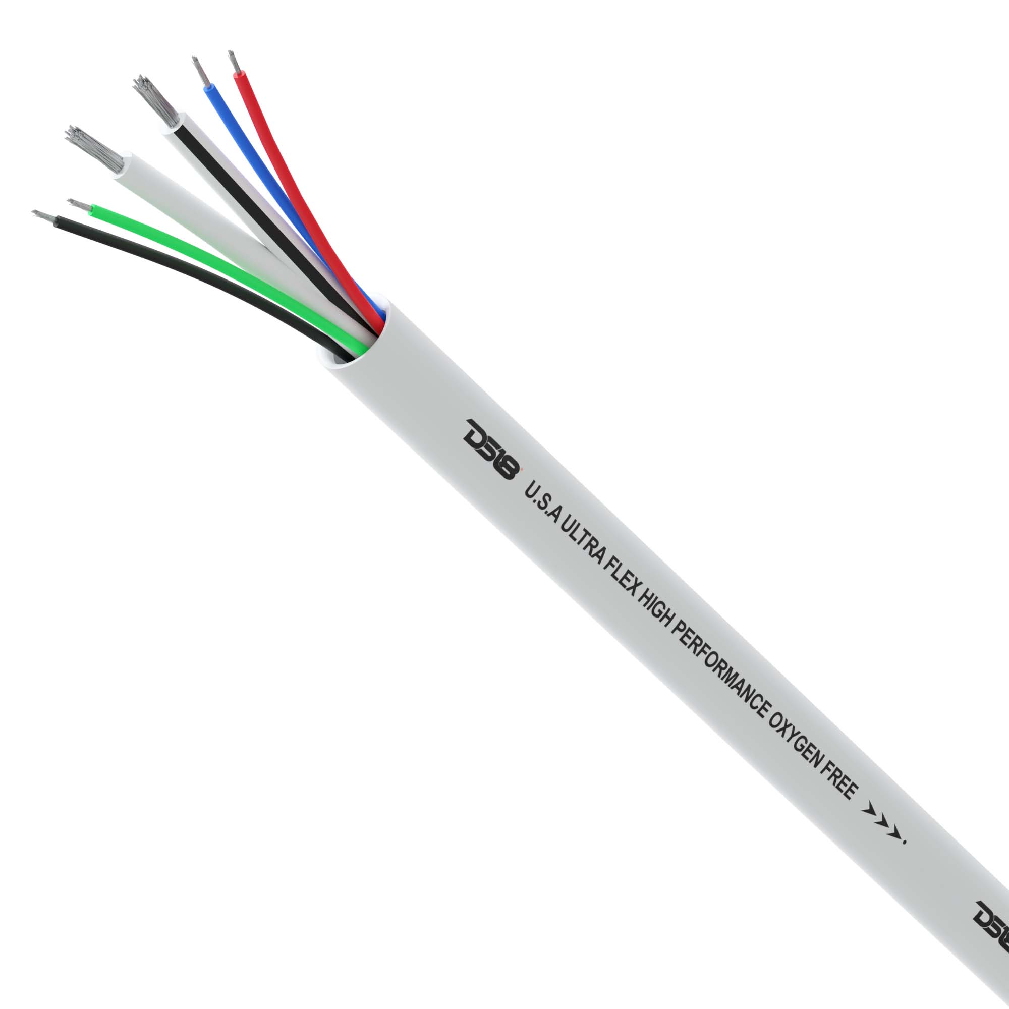 DS18 MOFC12/18GA-100SWRGB Marine Tinned OFC 18-GA Rgb Wires with 12-GA Speaker Wires 100 Feet