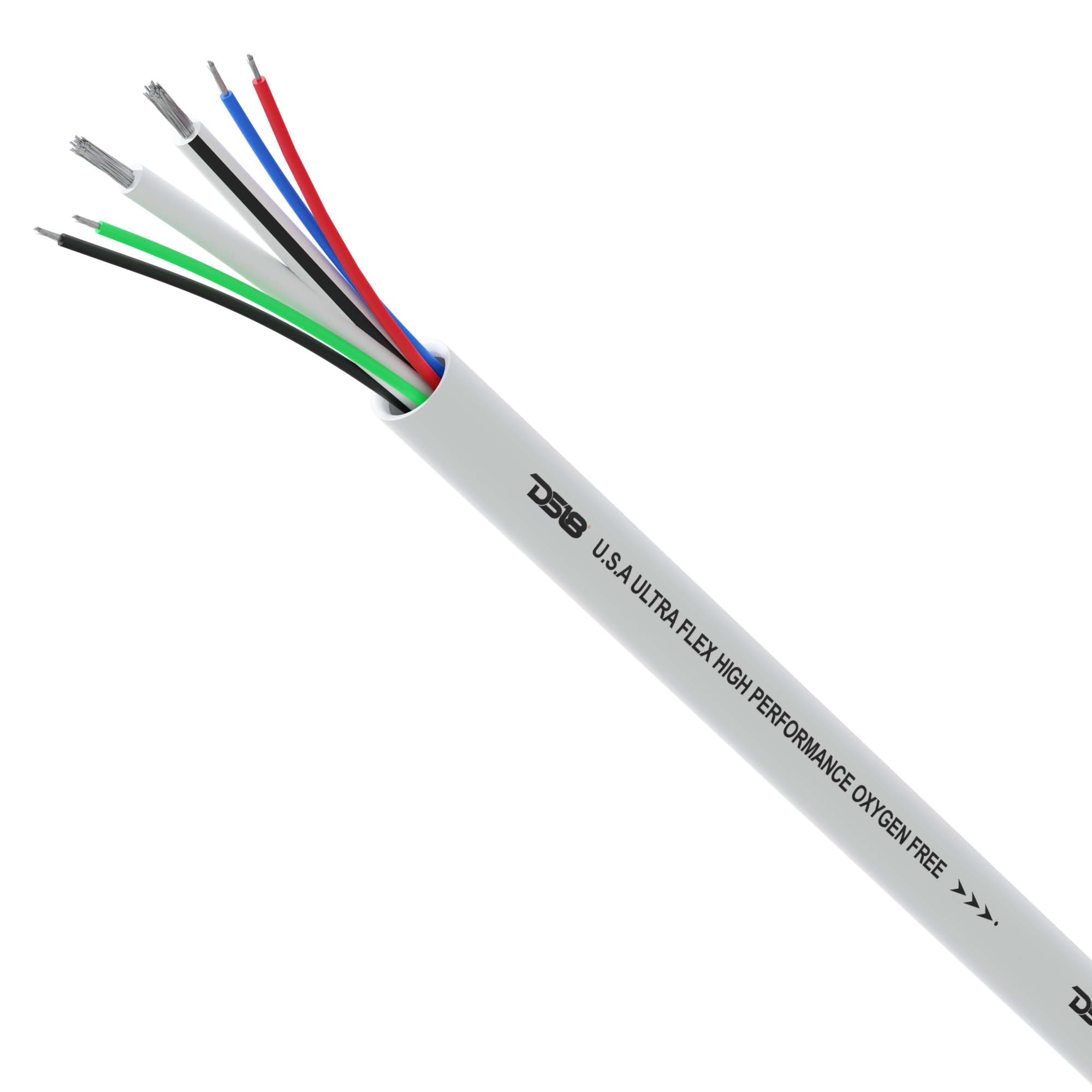 DS18 MOFC16/18GA-100SWRGB 18-GA LED RGB and 16-GA Speaker Wires Marine Grade Tinned 100% Copper OFC -100 Feet