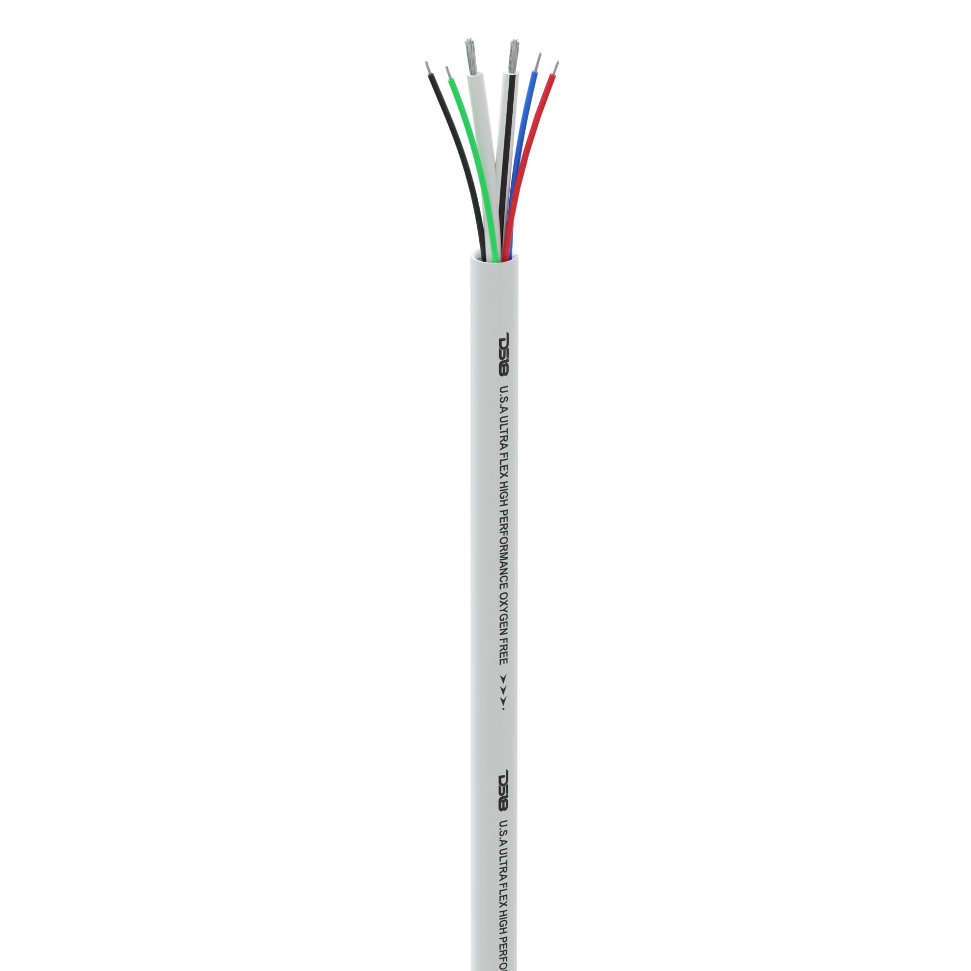 DS18 MOFC16/18GA-100SWRGB 18-GA LED RGB and 16-GA Speaker Wires Marine Grade Tinned 100% Copper OFC -100 Feet