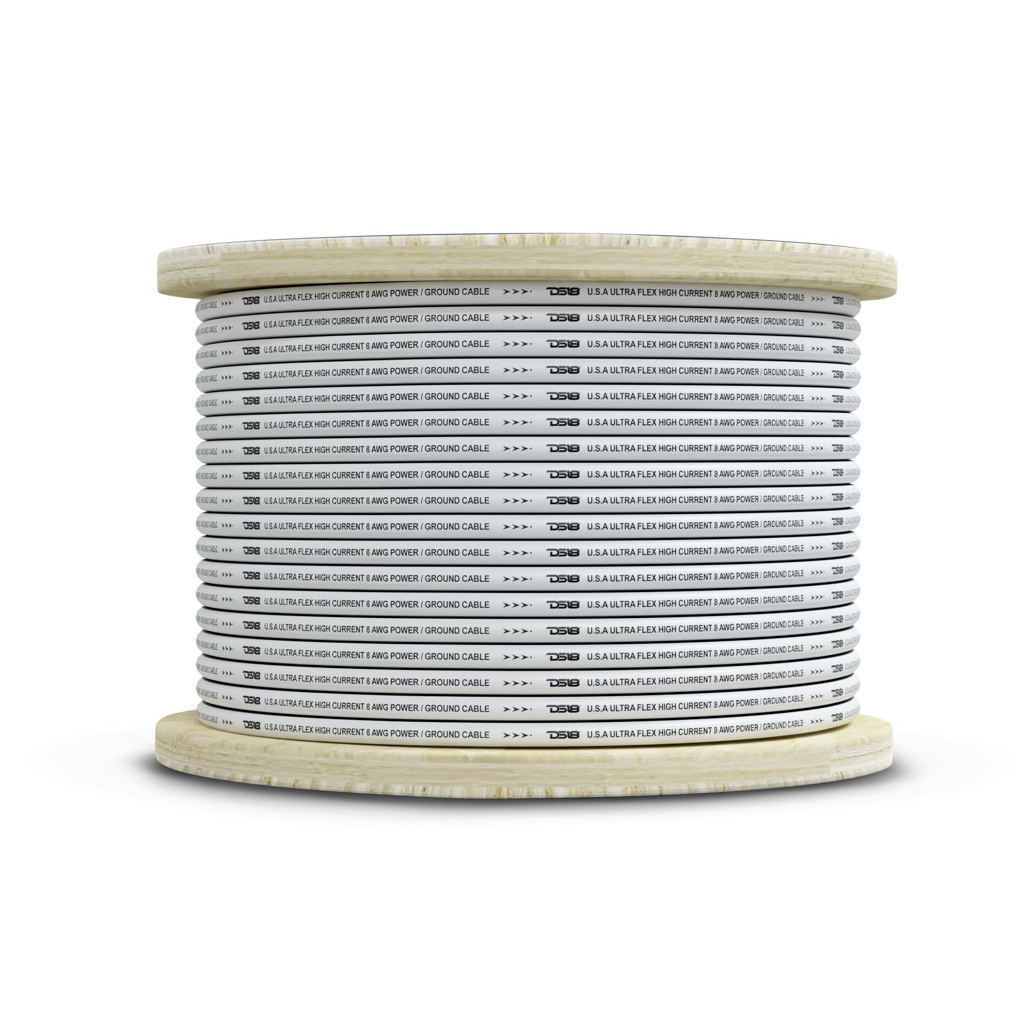 DS18 MOFC8GA100G 8-GA Marine Grade Tinned 100% Copper OFC Ground Wire -100 Feet