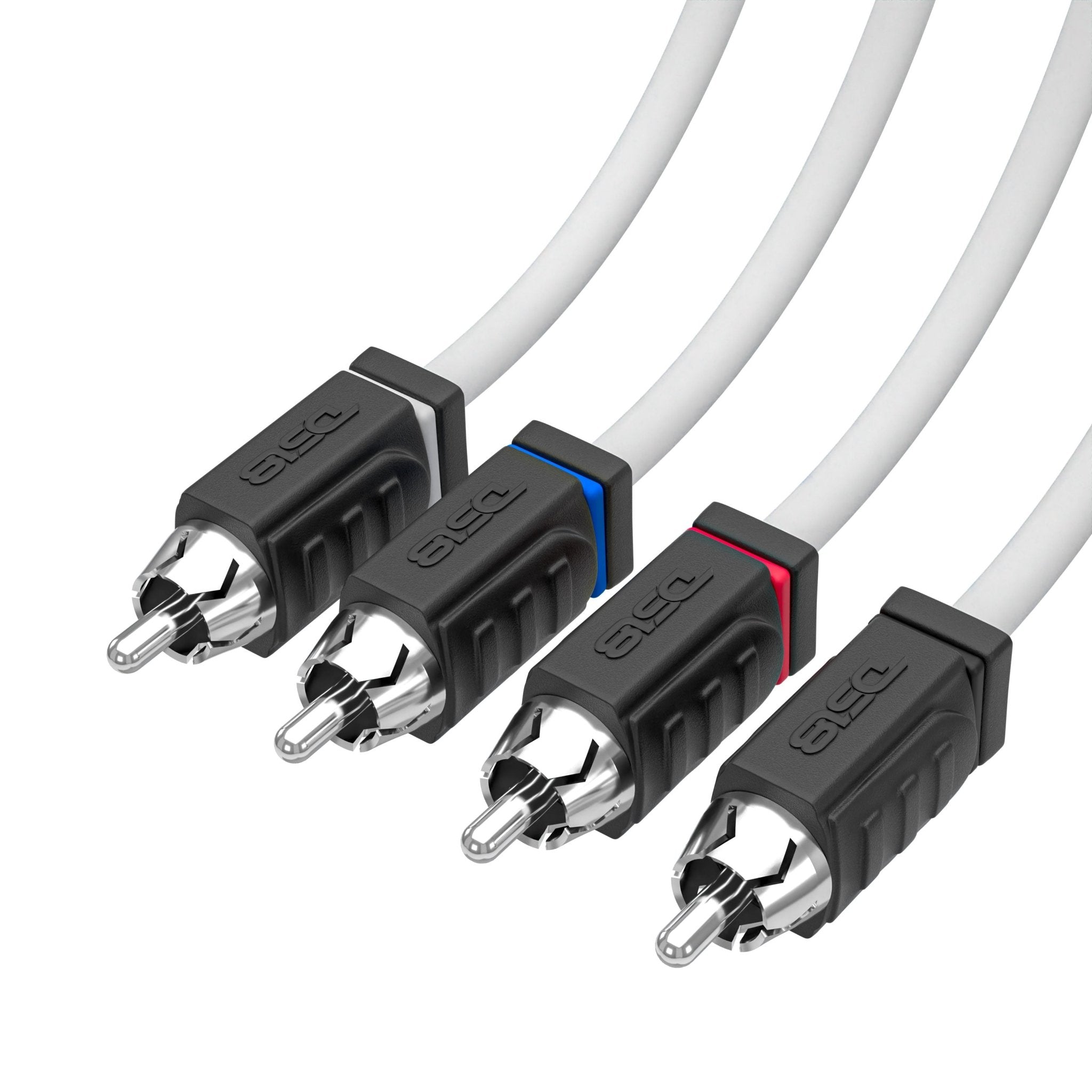 DS18 MOFCR-6FT.4CH RCA Marine Grade Tinned 100% Copper OFC 6 Feet / 4 Channel - WHITE