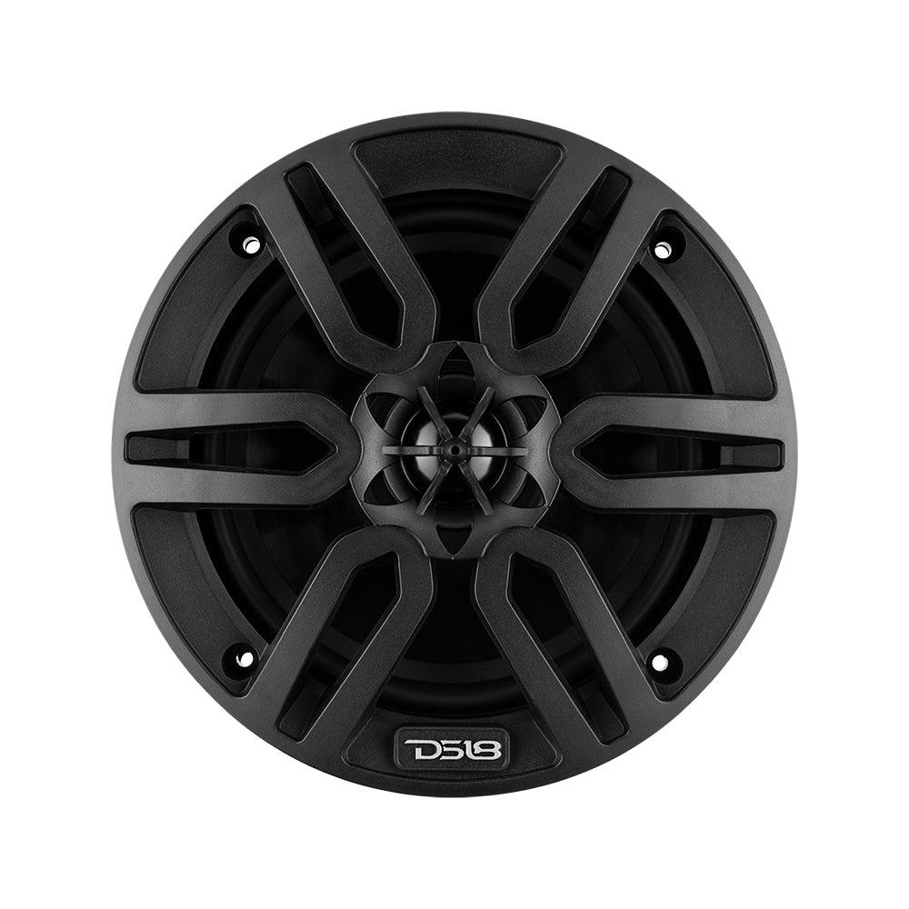 DS18 MP6/BK MP 6.5" 2-Way Coaxial Marine Speaker 60 Watts Rms 4-Ohm -Black