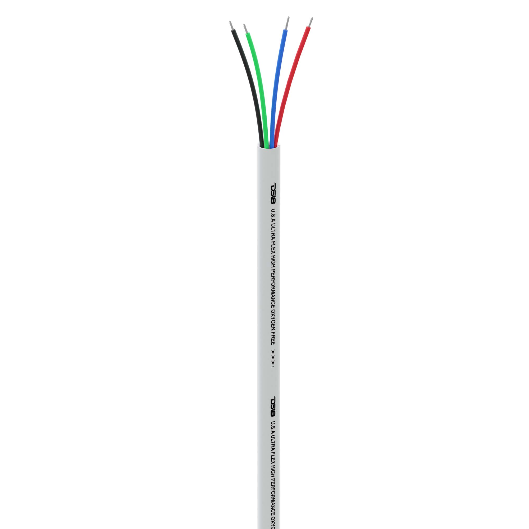 DS18 MRGB-18GA-100FT 18-GA Marine Tinned 100% Copper OFC LED RGB Wires -100 Feet