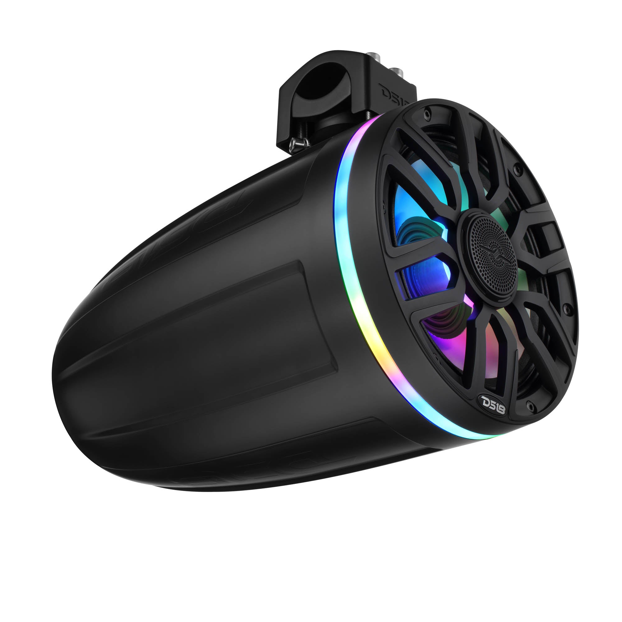 DS18 NXL-IQ8TPNEO/BK 8" NXL-iQ Marine Tower Speaker with Digital LED Lights, Neodymium Magnet, 1" Compression Driver, IP65 Rated, 350W RMS,…