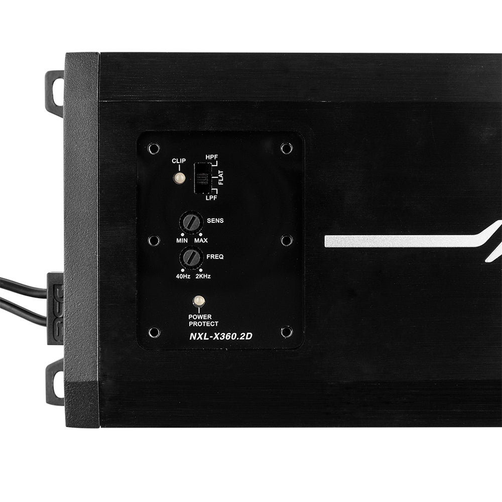 DS18 NXL-X360.2D NXL 2-Channel Full-Range Class D IP67 Marine and Powersports Amplifier 2 x 180 Watts Rms @ 4-Ohm