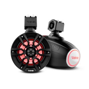DS18 NXL-X6TP/BK NXL 6.5" Marine and Powersports Towers LED RGB Lights 100 Watts Rms - Black