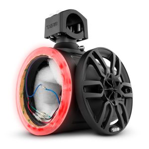 DS18 NXL-X6TP/BK.NS NXL 6.5" Marine and Powersports Empty Tower LED RGB Lights -Black