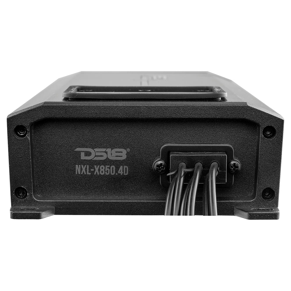 DS18 NXL-X850.4D NXL 4-Channel Full-Range Class D IP67 Marine and Powersports Amplifier 4 x 200 Watts Rms @ 4-Ohm