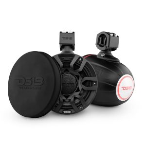 DS18 NXL-X8PRO/BK NXL 8" Compact Wakeboard Tower Speakers with Hybrid Mid-Range, Compression Driver Loudspeaker, RGB LED Lights, 500 Watts,…