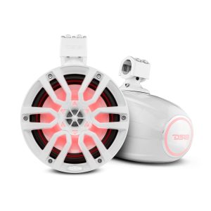 DS18 NXL-X8TP/WH NXL 8" Marine and Powersports Towers LED RGB Lights 125 Watts Rms - White