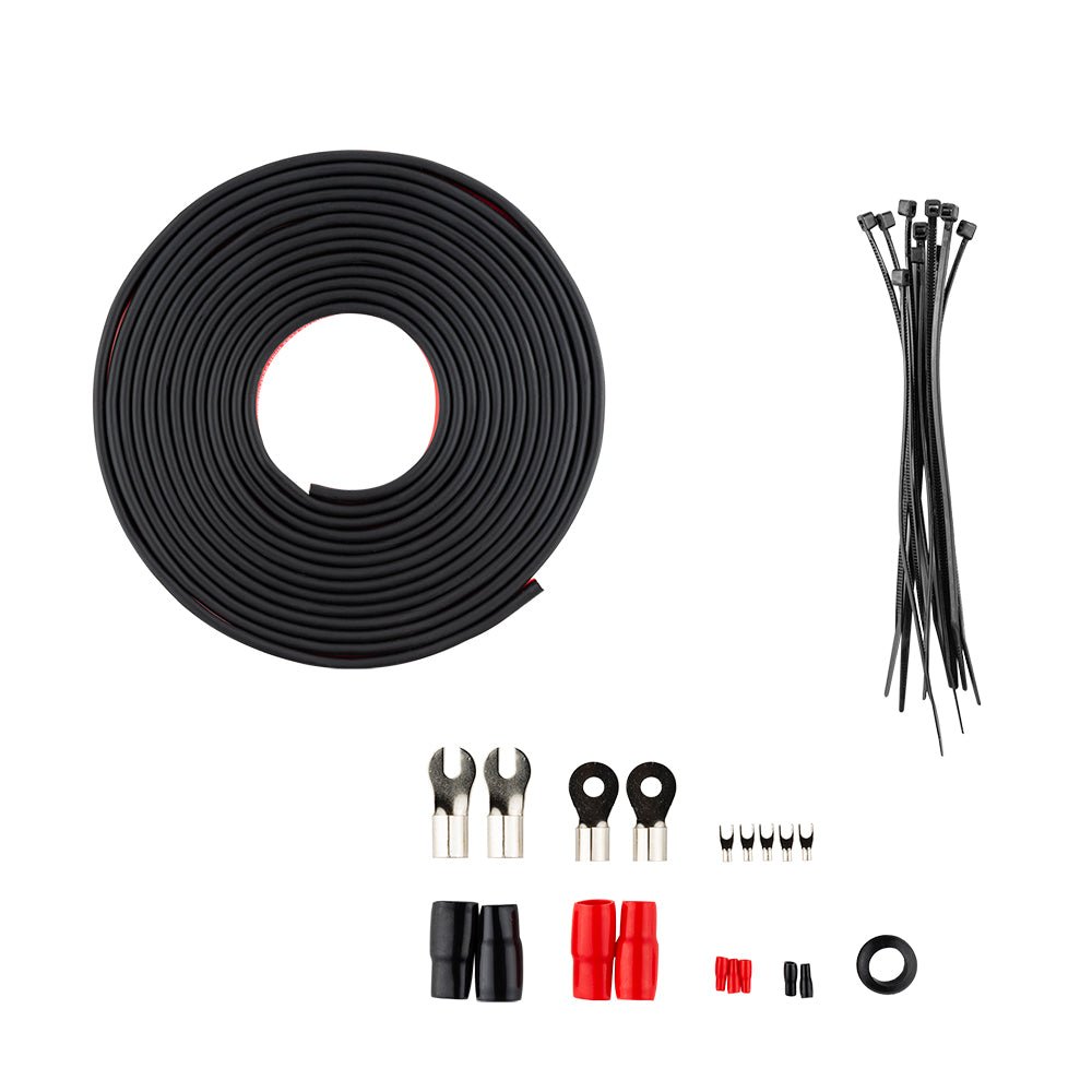 DS18 OFCKIT0 0-GA OFC 100% Copper Amplifier Installation Kit - RED