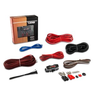 DS18 OFCKIT4 4-GA OFC 100% Copper Amplifier Installation Kit - RED