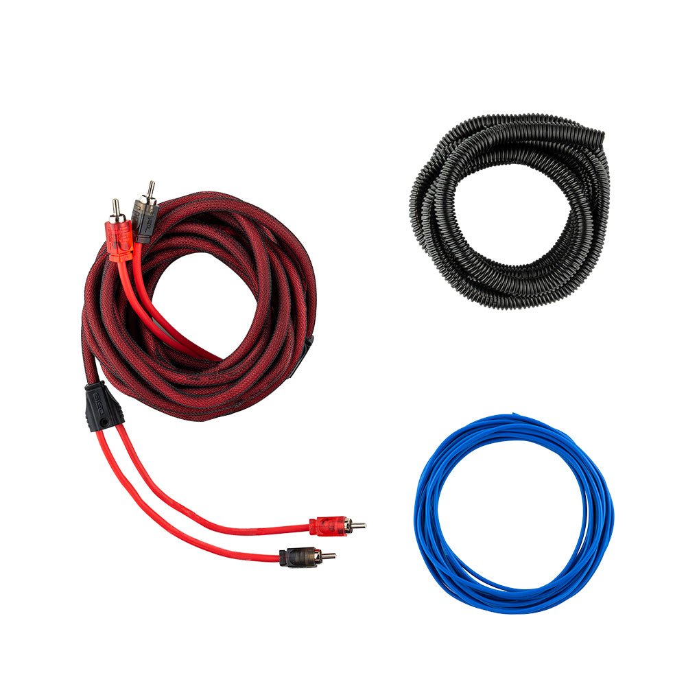 DS18 OFCKIT4 4-GA OFC 100% Copper Amplifier Installation Kit - RED
