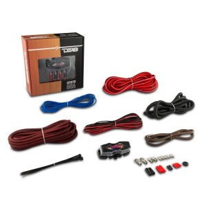 DS18 OFCKIT8 8-GA OFC 100% Copper Amplifier Installation Kit - RED