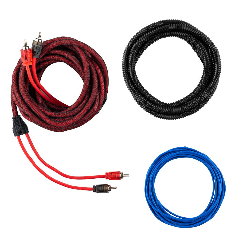 DS18 OFCKIT8 8-GA OFC 100% Copper Amplifier Installation Kit - RED