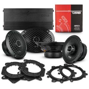 DS18 PKG-PROZT669 Pro Audio Hybrid Speaker Bundle: 6.5" & 6x9" Midrange Speakers with Built-In Compression Tweeters