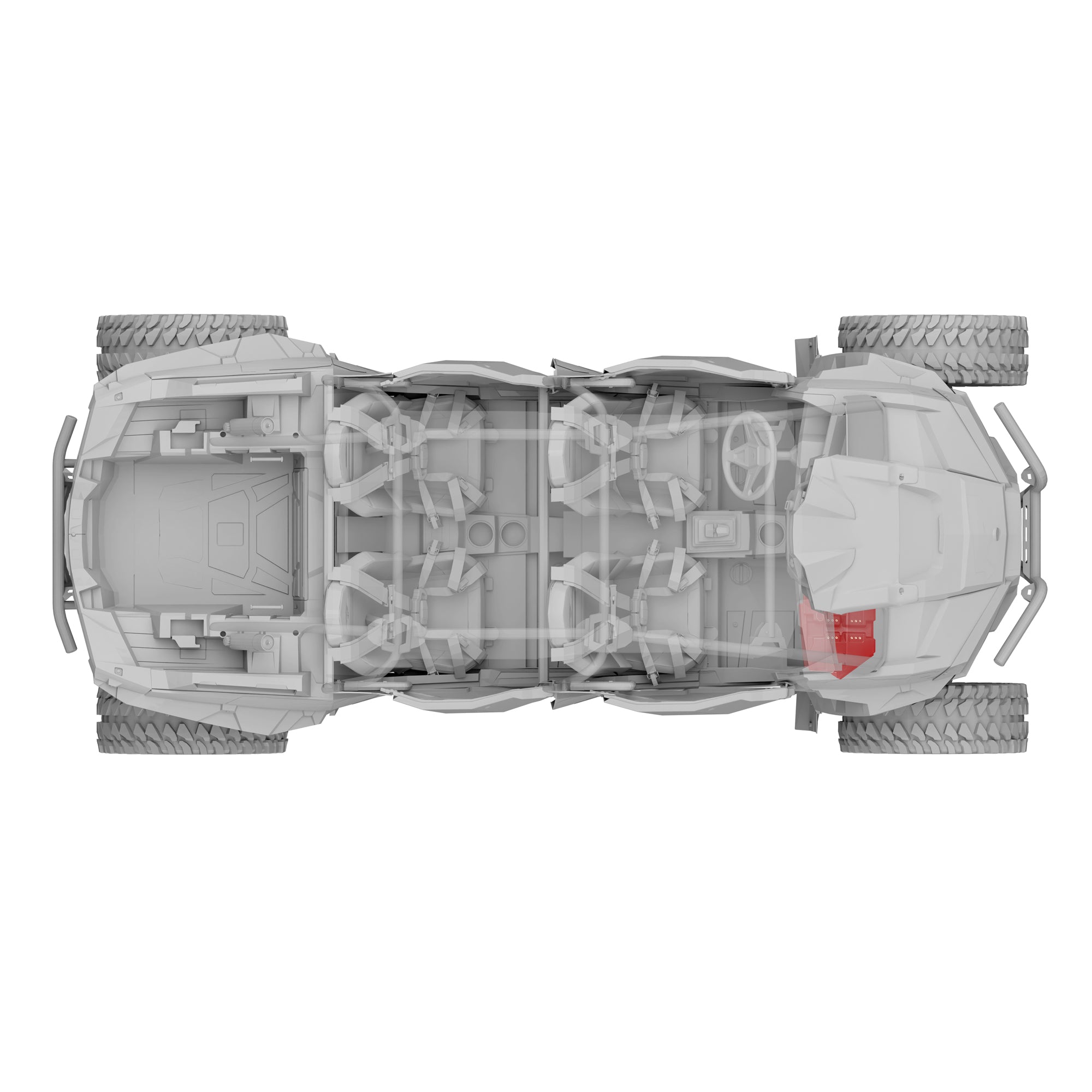 DS18 RZR-GBSUB10LD Polaris RZR Glove Box 10" Subwoofer Enclosure 1200 Watts Carbon Fiber Subwoofer