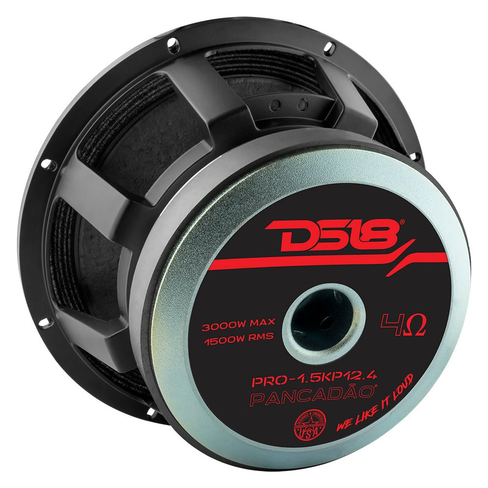 DS18 PRO-1.5KP12.4 PANCADÃO Mid-Bass Loudspeaker 12" 1500 Watts Rms 4-Ohm