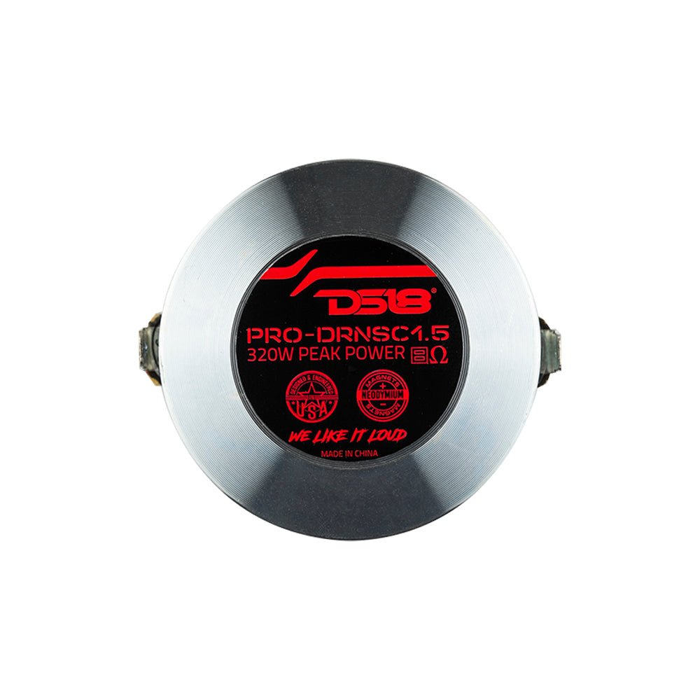 DS18 PRO-DRNSC1.5 1" Throat Twist On Neodymium Driver 160 Watts 1.5" Composite Polyimide Vc 8-Ohm