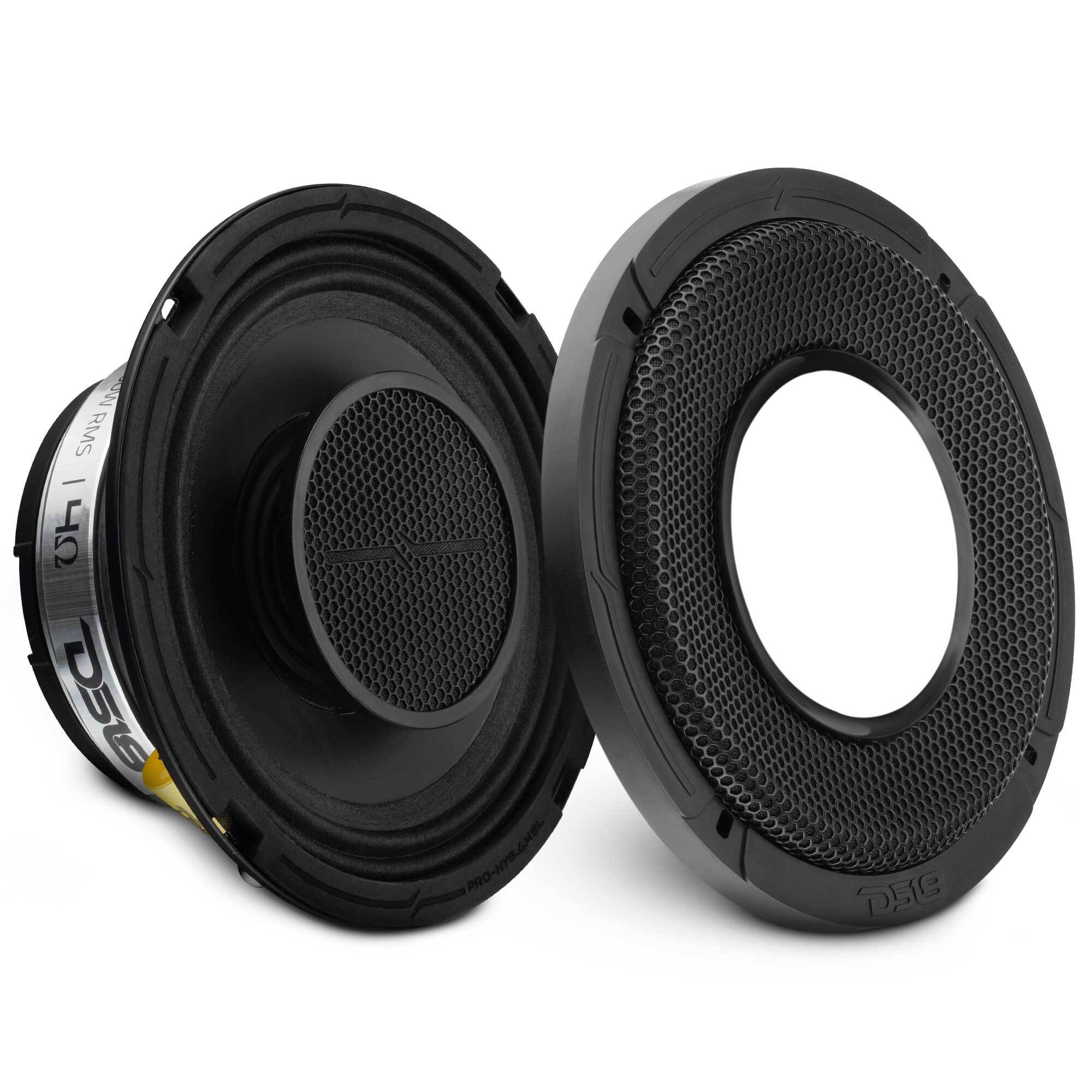 DS18 PRO-HY6.4MSL PRO 6.5" Shallow Coaxial Hybrid Mid-Range Loudspeaker with Built-in Driver | 150W RMS 4-Ohm