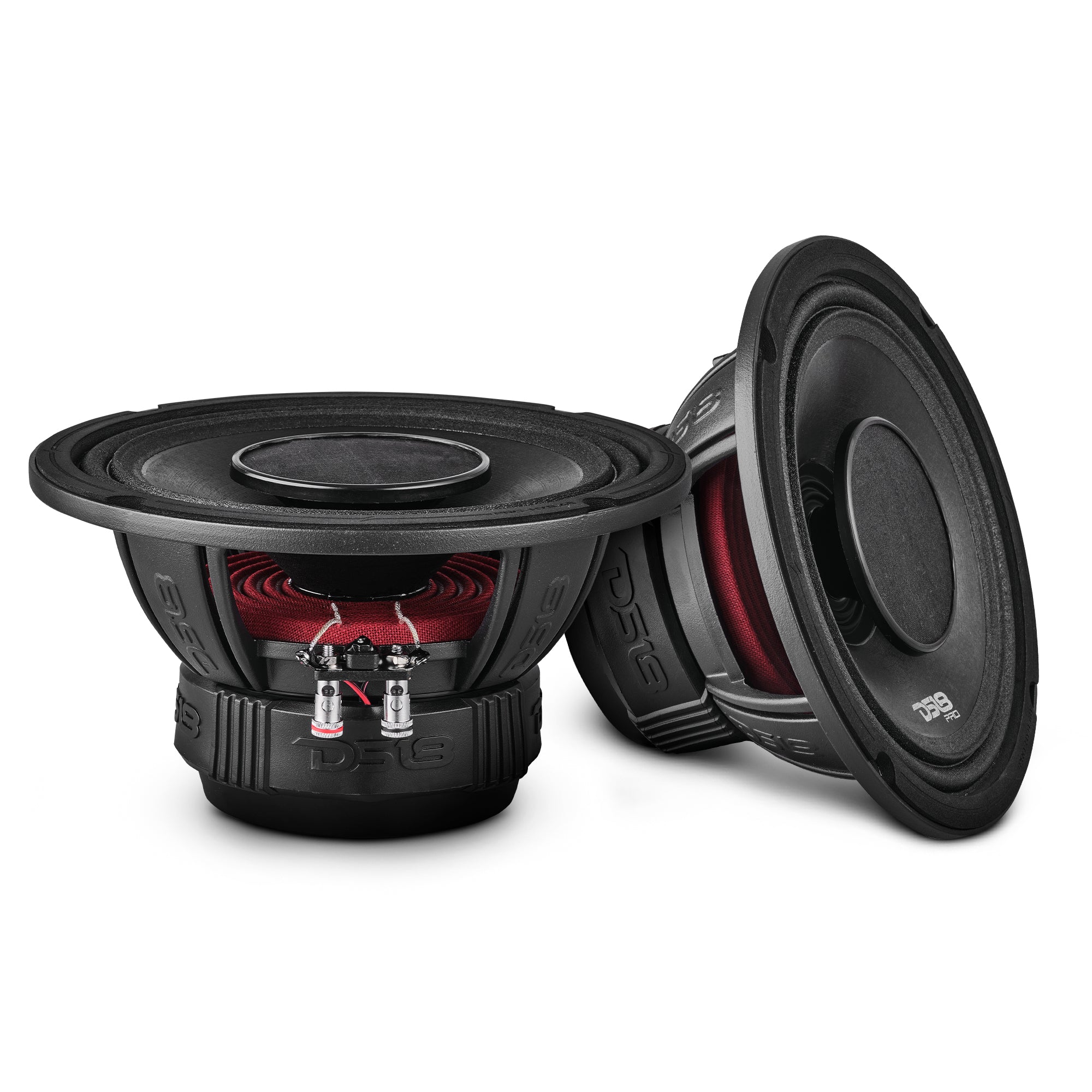 DS18 PRO-HY8.4B PRO 8" Coaxial Hybrid Mid-Range Water resistant Cone Loudspeaker with Built-in Driver 250 Watts Rms 4-Ohm