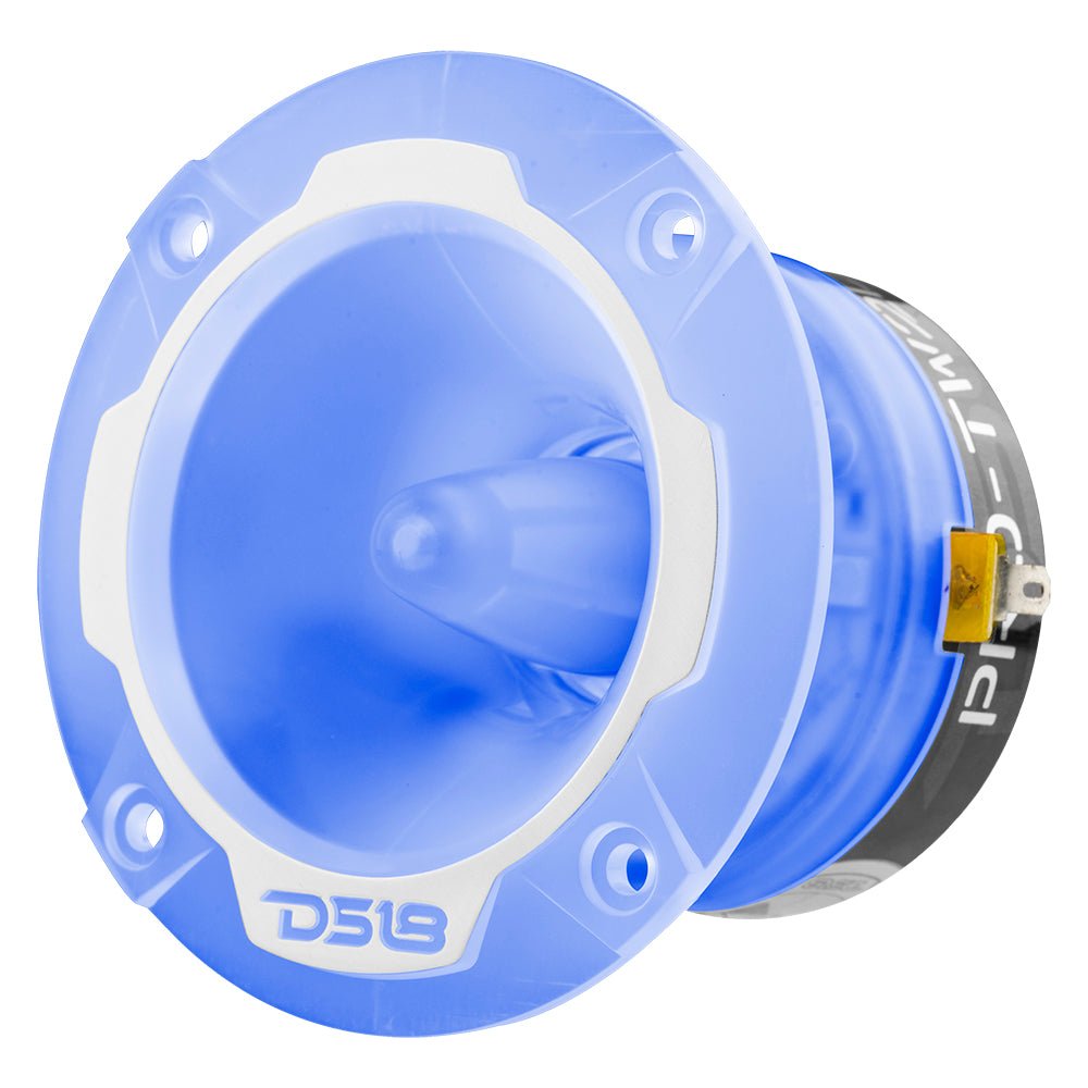 DS18 PRO-TW2L 3.8" Super Bullet Tweeter 120 Watts 1" Aluminum 4-Ohm Vc with RGB LED Lights