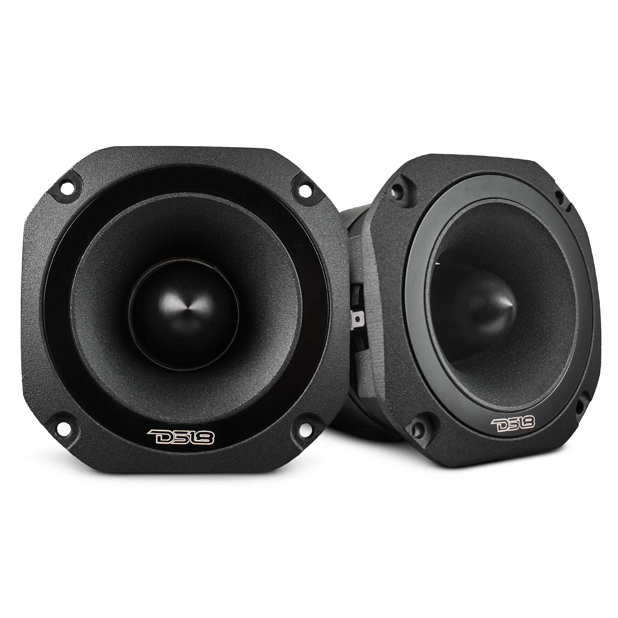 DS18 PRO-TW750C-4/BK 4” Super Bullet Tweeter with 1.5” Titanium Voice Coil and Oversized Ferrite Magnet 200 Watts 4-Ohm
