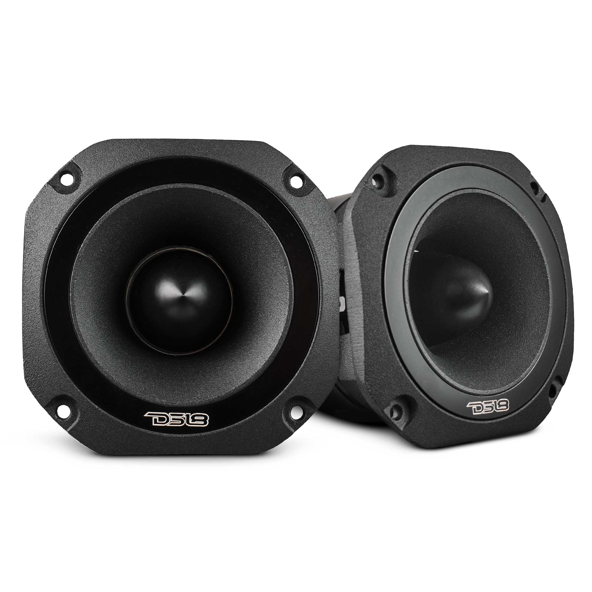 DS18 PRO-TW750C-8/SL 4" Super Bullet Tweeter with 1.5" Titanium Voice Coil and Oversized Ferrite Magnet 200 Watts 8-Ohm – Silver