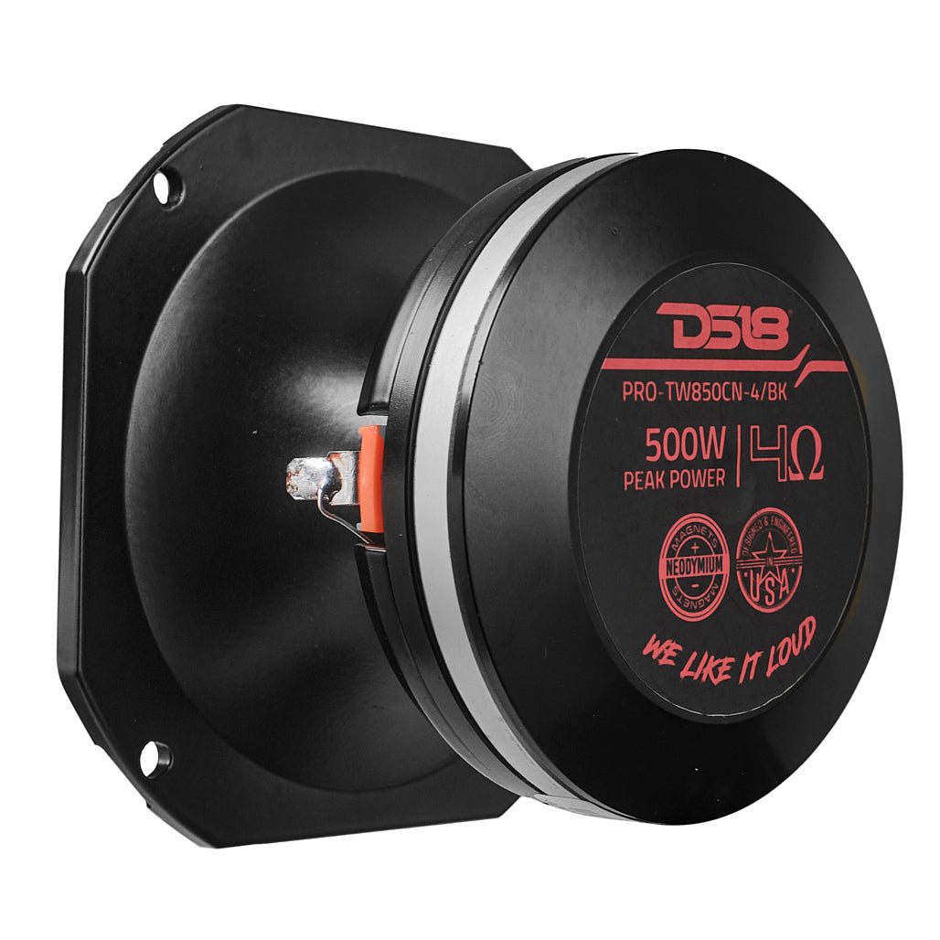 DS18 PRO-TW850CN-4/SL 4" High Compression Tweeter | Neodymium Magnet | 4-Ohm – Silver