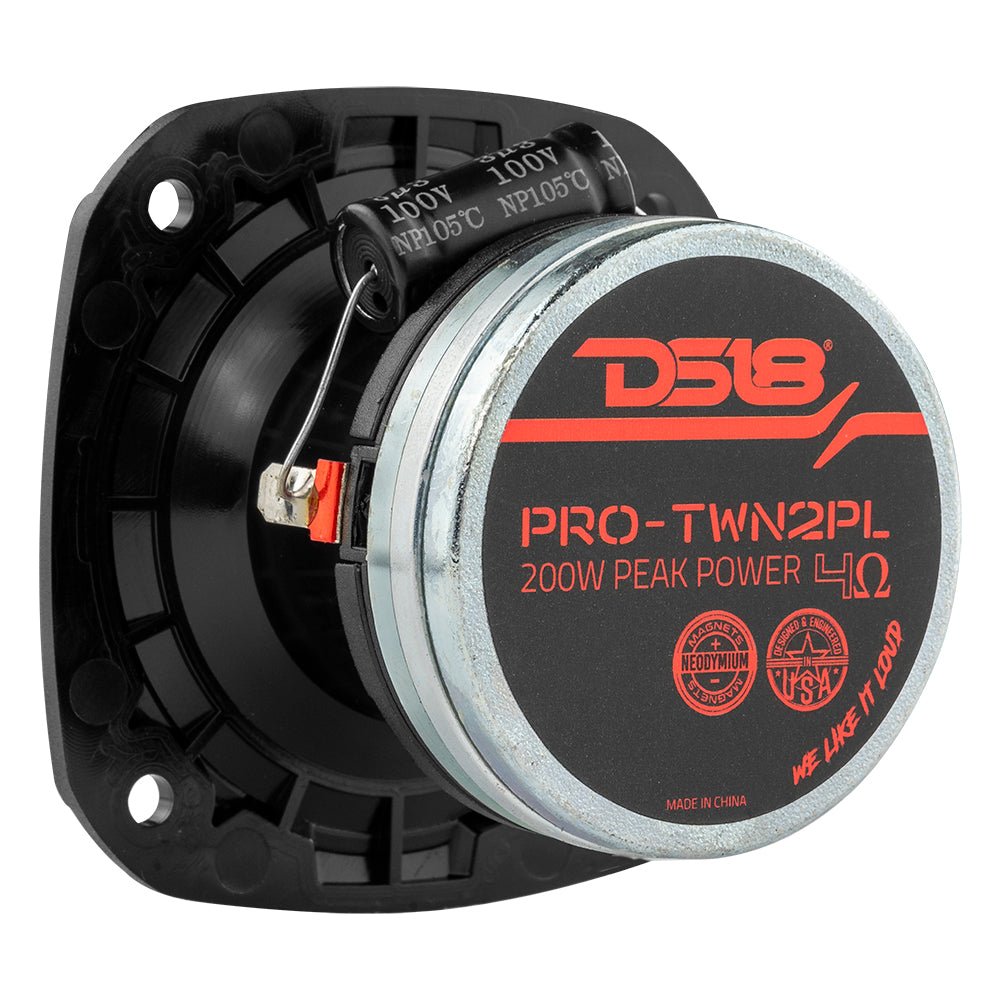 DS18 PRO-TWN2PL 3" High Compression Neodymium Hybrid Driver/Tweeter 100 Watts 1" Polyester 4-Ohm Vc
