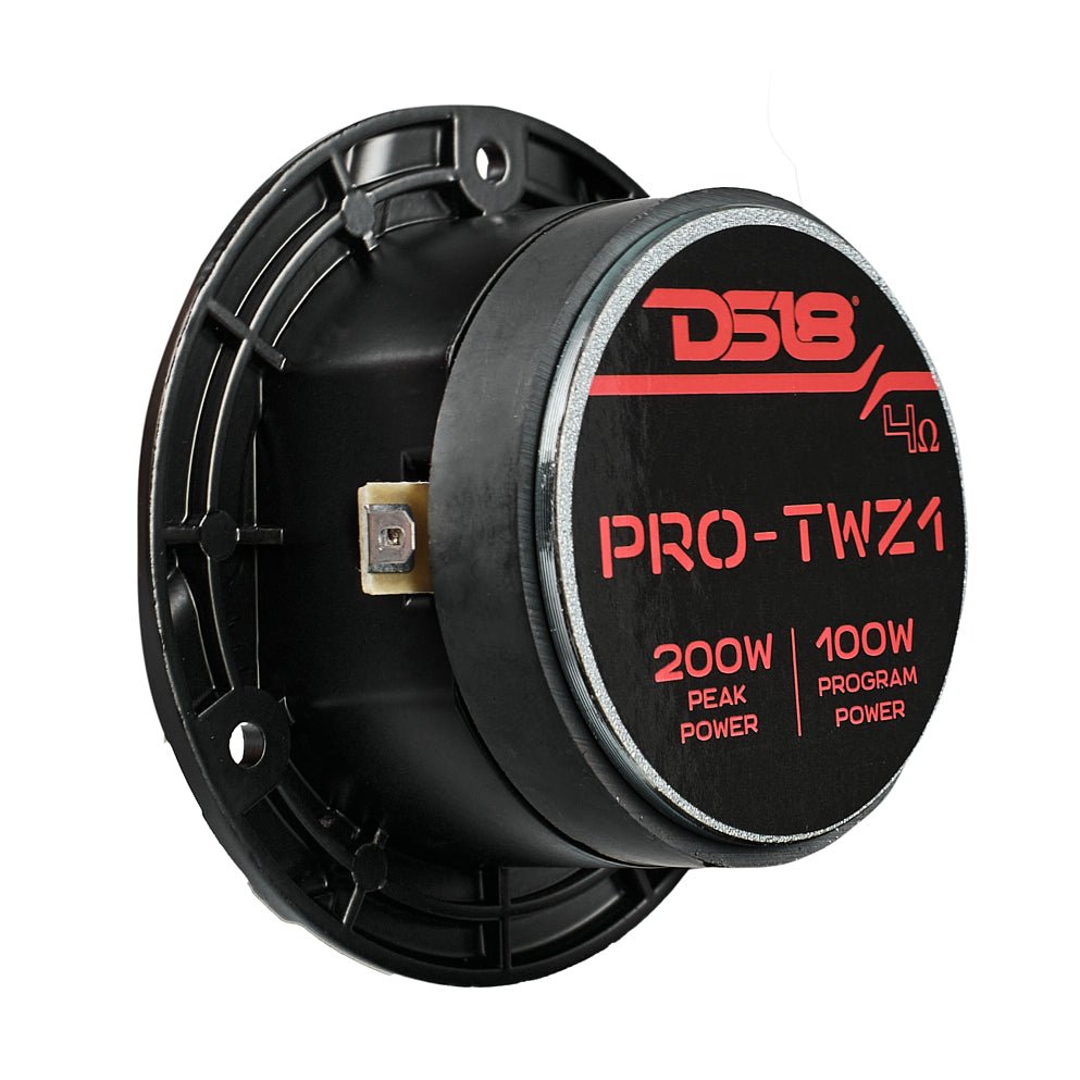 DS18 PRO-TWZ1 3.8" Super Bullet Compression Tweeter with 1" Aluminum Voice Coil | 100 Watts Rms 4-Ohm