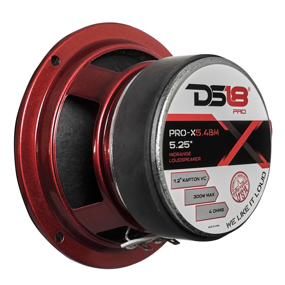 DS18 PRO-X5.4BM PRO-X 5.25" Mid-Range Loudspeaker with Bullet | 150W RMS 4-Ohm
