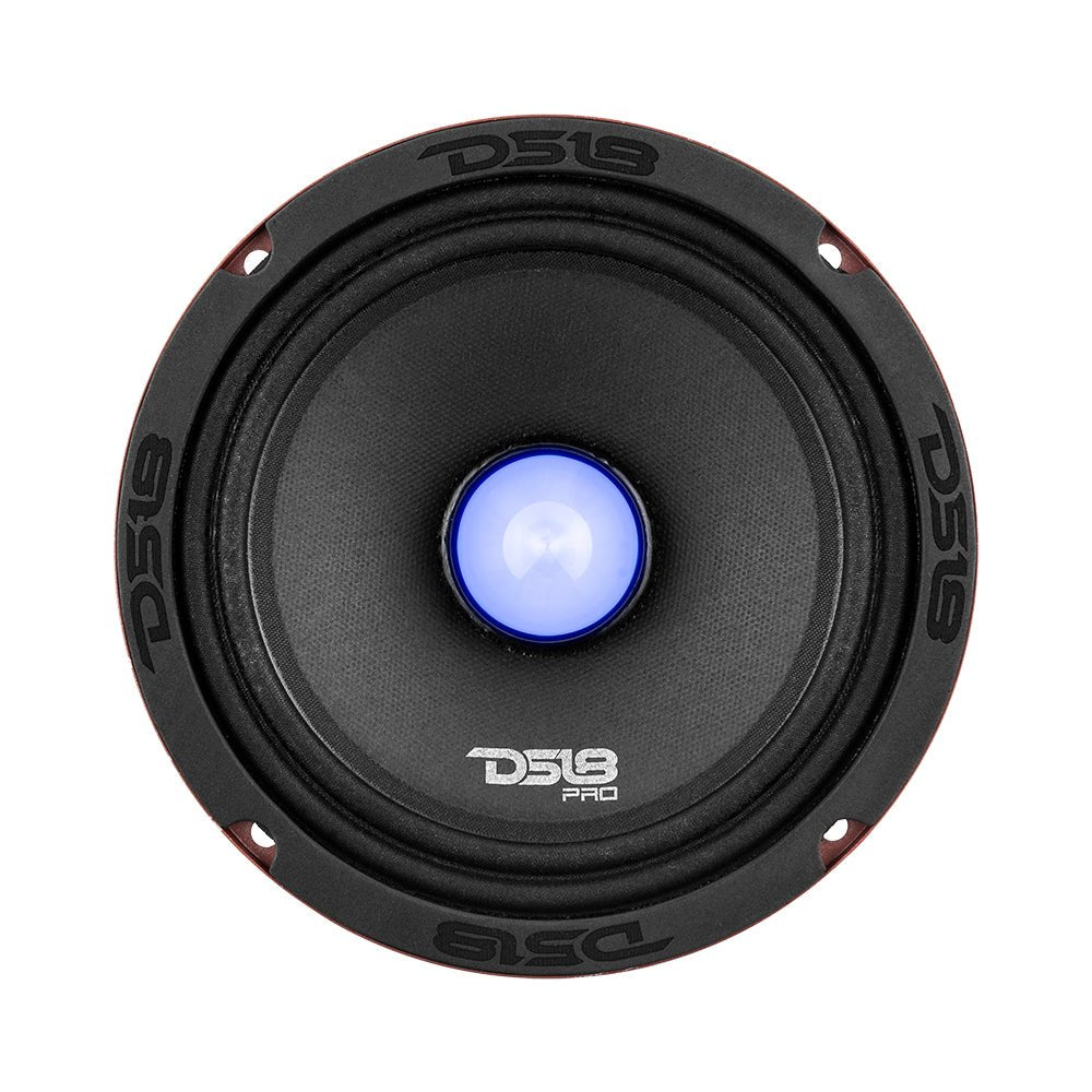 DS18 PRO-X6.4BMRGB PRO-X 6.5" Mid-Range Loudspeaker with RGB Light Bullet 250 Watts Rms 4-Ohm