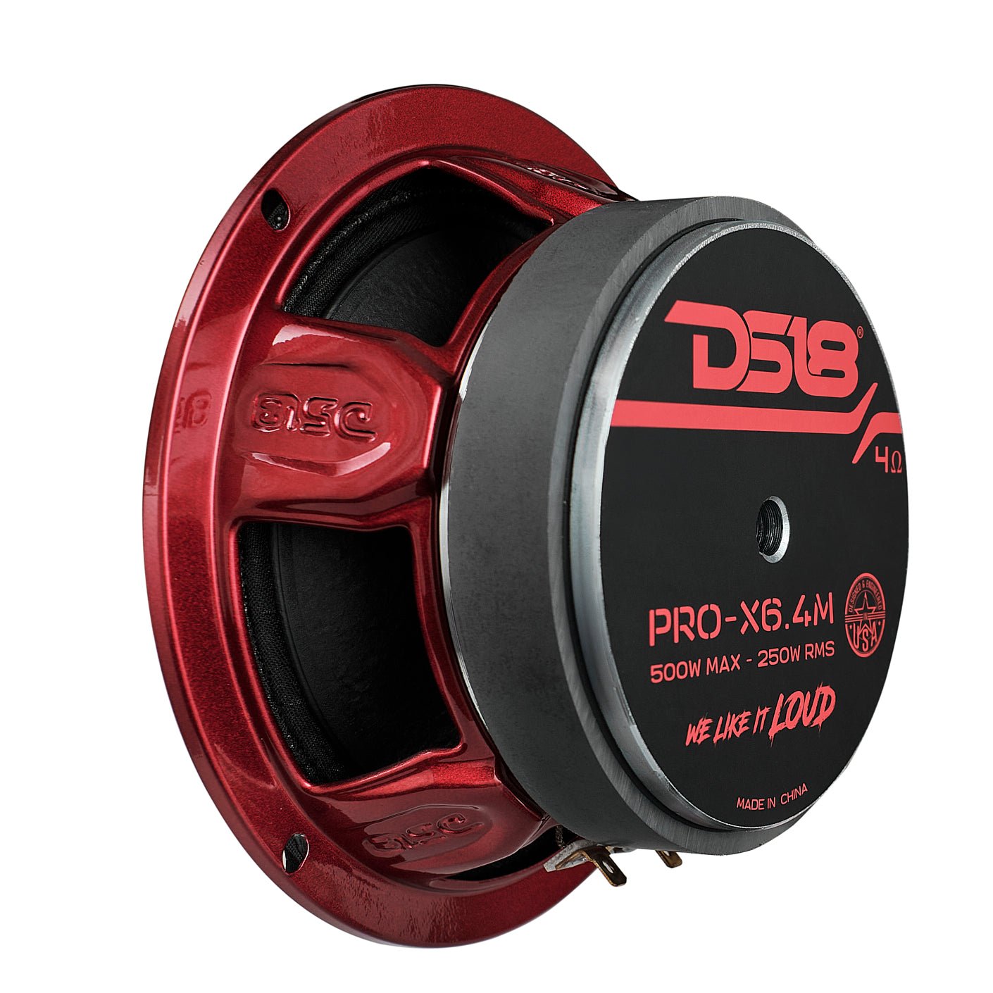 DS18 PRO-X6.4M PRO-X 6.5" Mid-Range Loudspeaker 250 Watts Rms 4-Ohm