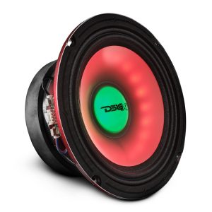 DS18 PRO-X6.4RGB 6.5" Mid-Range Loudspeaker with Dual RGB LED For Cone & Dust Cap 250 Watts 4-Ohm