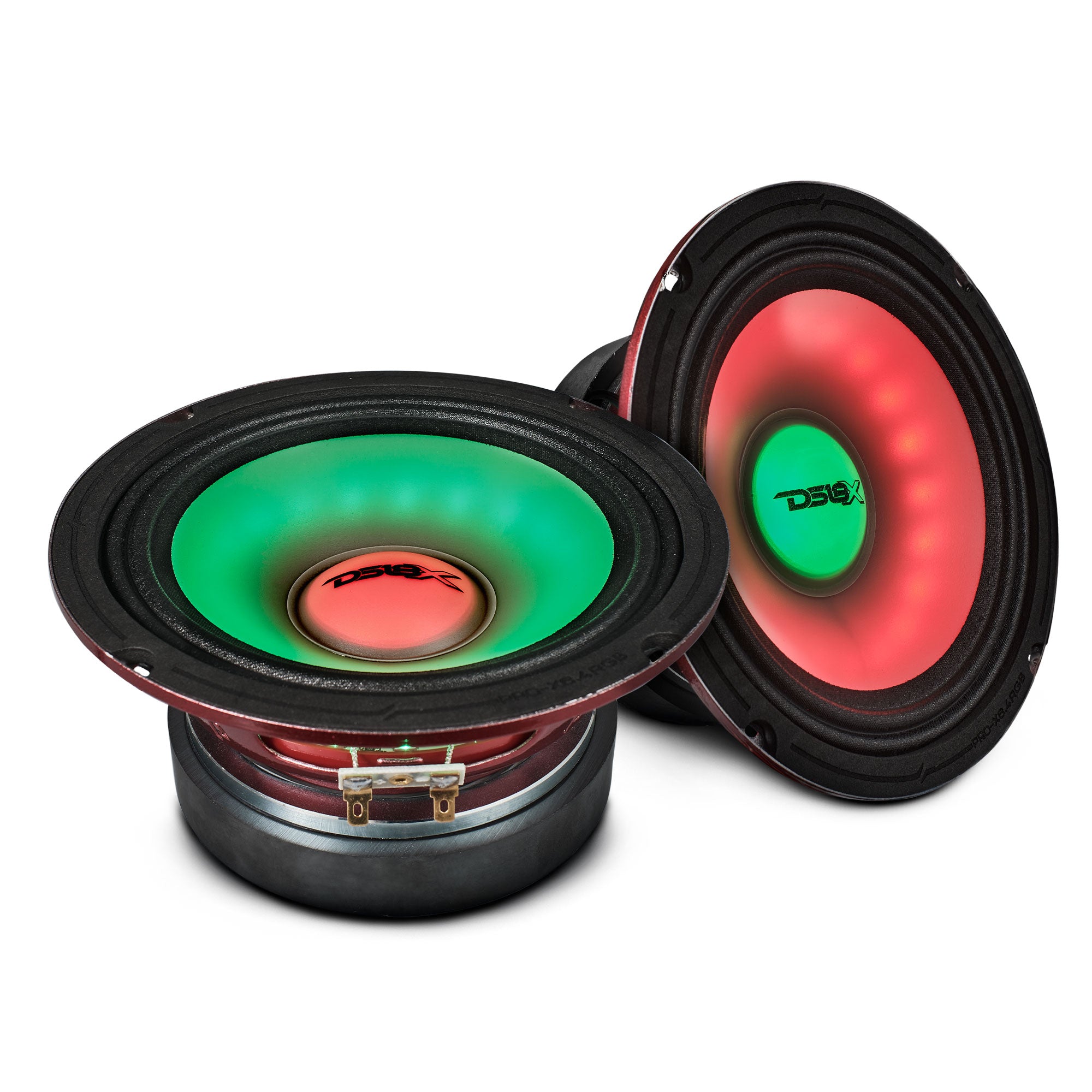 DS18 PRO-X6.4RGB 6.5" Mid-Range Loudspeaker with Dual RGB LED For Cone & Dust Cap 250 Watts 4-Ohm