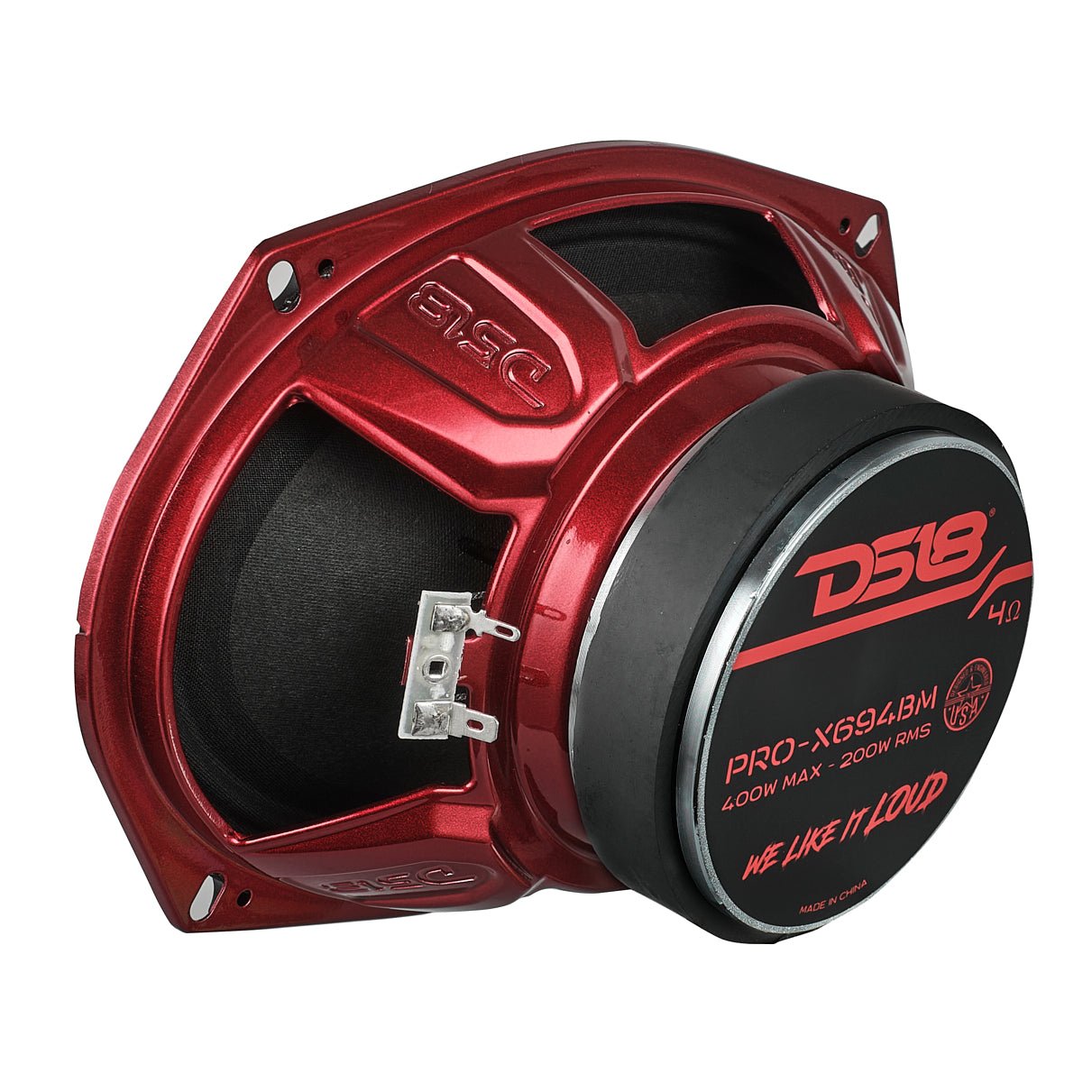 DS18 PRO-X694BM PRO-X 6X9" Mid-Range Loudspeaker with Bullet | 200W RMS 4-Ohm