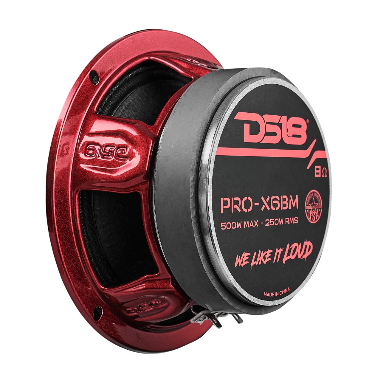 DS18 PRO-X6BM PRO-X 6.5" Mid-Range Bullet Loudspeaker | 250W RMS 8-Ohm