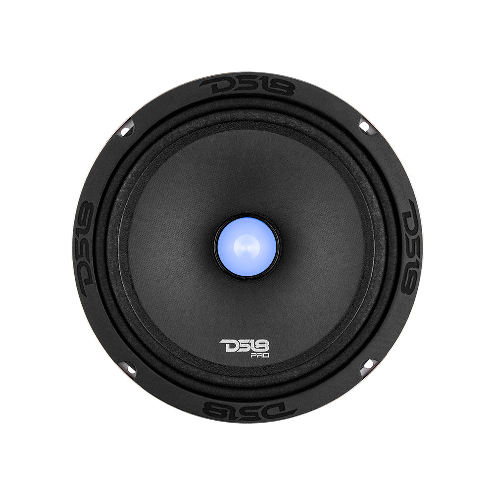 DS18 PRO-X8.4BMRGB PRO-X 8" Mid-Range Loudspeaker with RGB Light Bullet 275 Watts Rms 4-Ohm