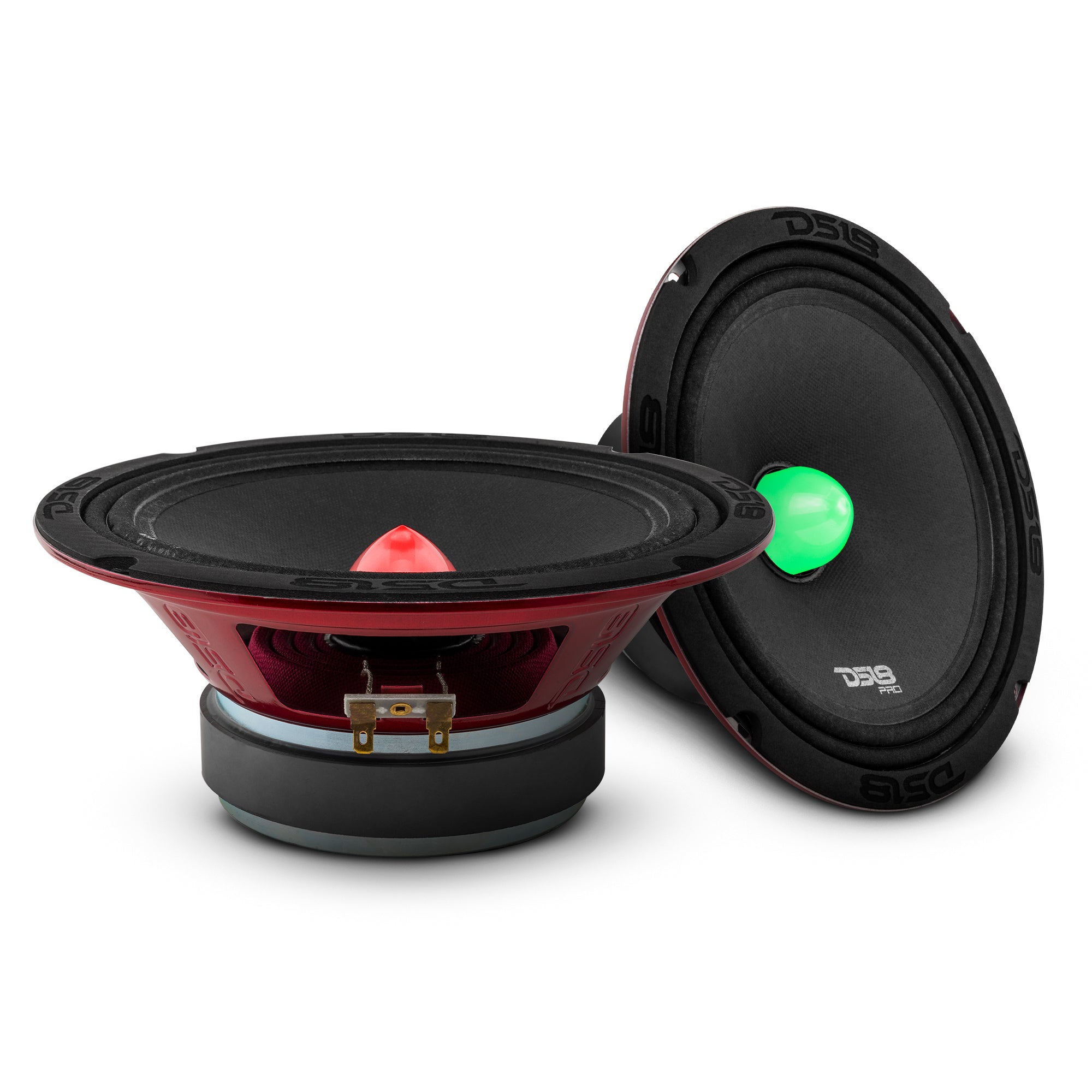 DS18 PRO-X8.4BMRGB PRO-X 8" Mid-Range Loudspeaker with RGB Light Bullet 275 Watts Rms 4-Ohm