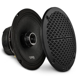 DS18 PRO-ZT8 PRO-ZT 8" Coaxial Mid-Range Loudspeaker with Water-Resistant Cone Built-in Bullet Tweeter and Grill | 275W RMS 4-Ohm