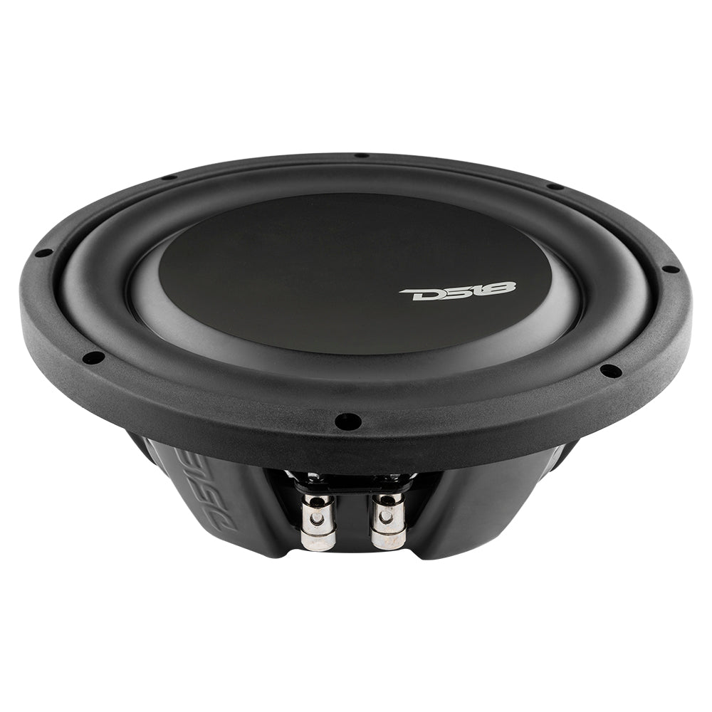 DS18 PSW10.4S PS Shallow-Mount Water Resistant 10" Subwoofer | 500W RMS Single Voice Coil 4-Ohm