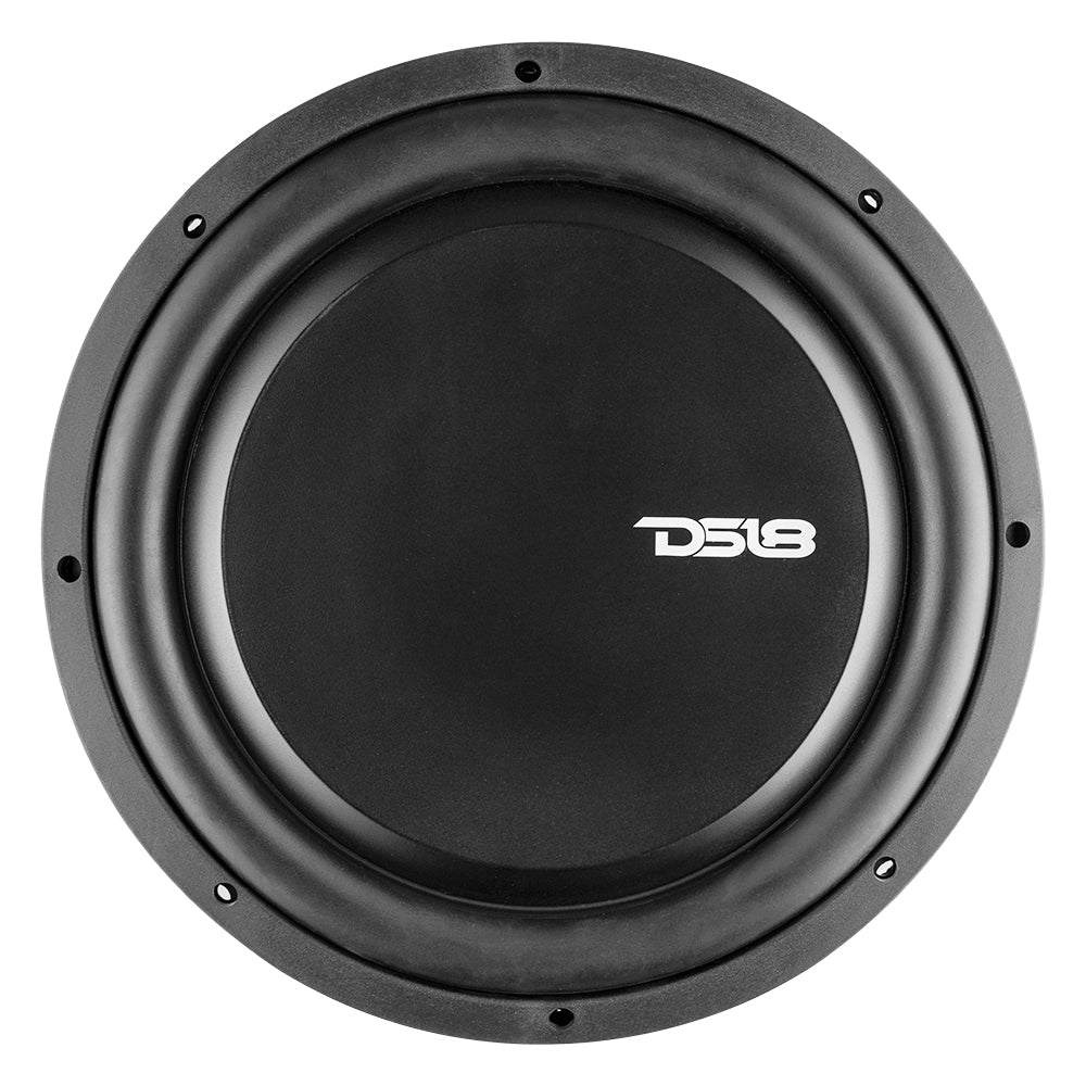 DS18 PSW12.4S PS Shallow-Mount Water Resistant 12" Subwoofer | 600W RMS Single Voice Coil 4-Ohm