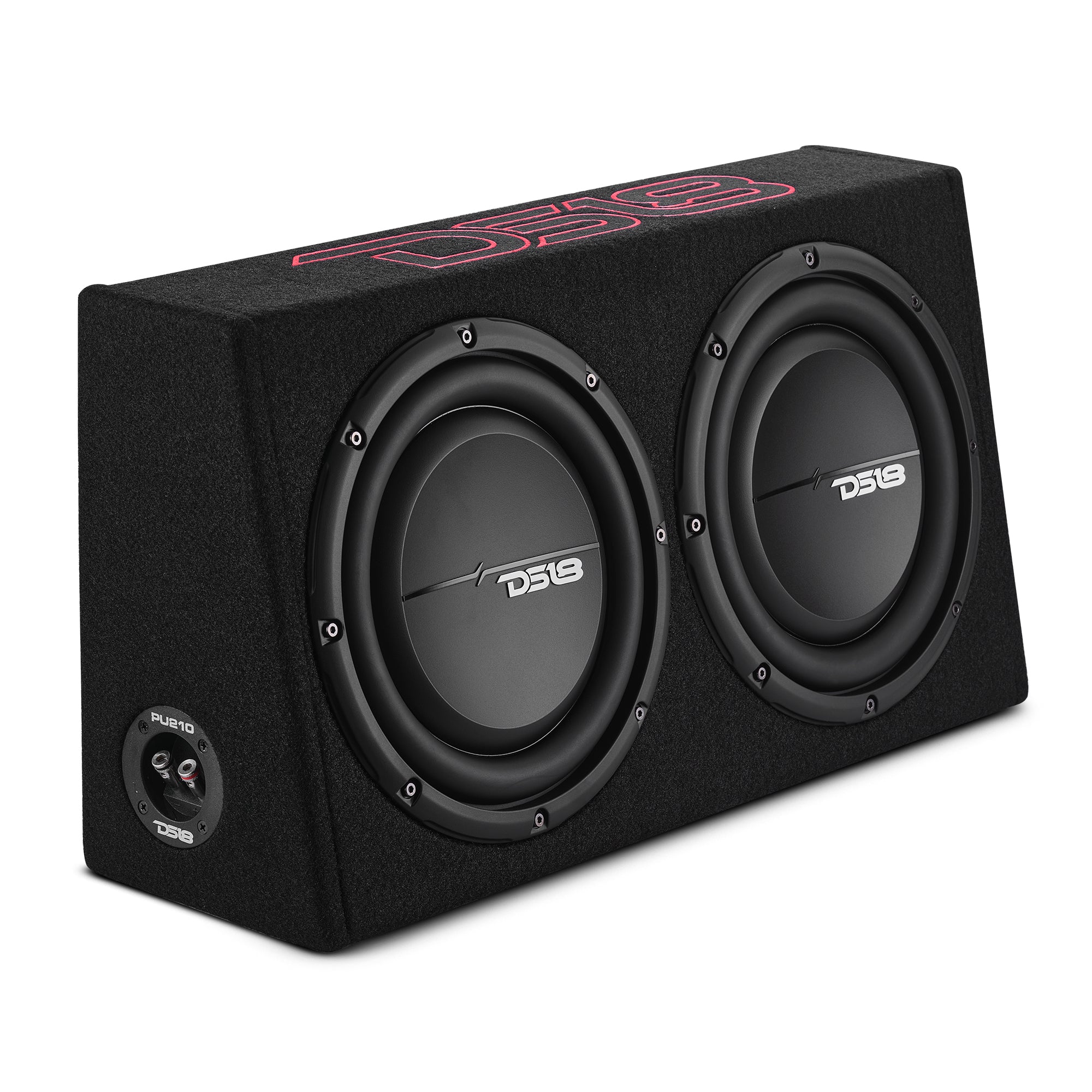 DS18 PU210 Loaded 10” Subwoofer + Passive Radiator Enclosure for Pickup Trucks