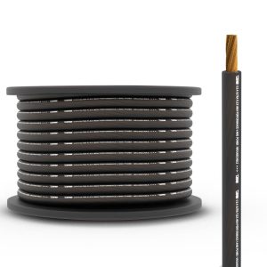 DS18 PW-4GA-100BK 4-GA CCA Ground, Power Cable, 100 Feet – Black