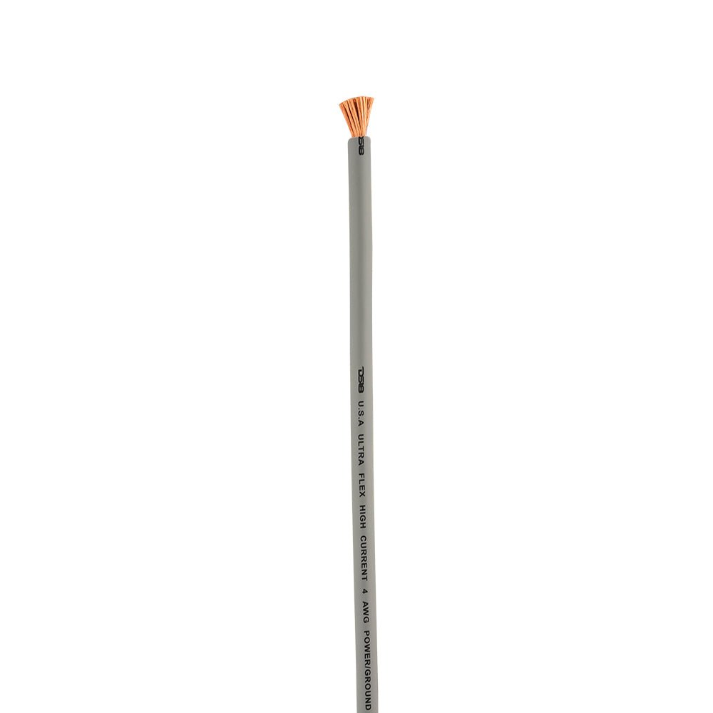 DS18 PW-OFC4GA-50SLV 4-GA 100% OFC Ground, Power Cable, 50 Feet -Silver