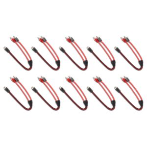 DS18 R1F2M.10PK Level 2 RCA 100% Copper OFC Y Connector 1 FEMALE to 2 MALE - 10 Pack
