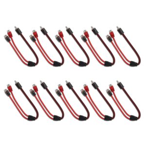DS18 R1M2F.10PK Level 2 RCA 100% OFC Y Connector – 1 Male / 2 Female (10-Pack)