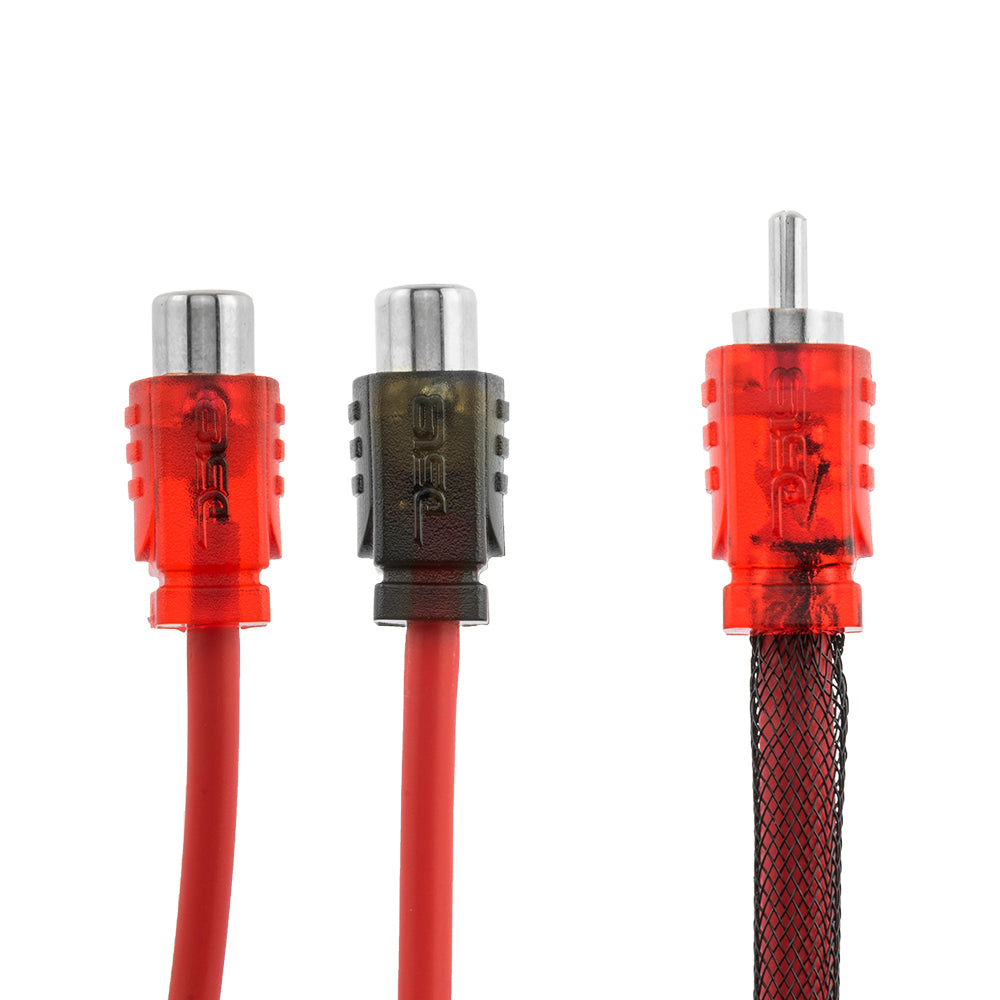 DS18 R1M2F.10PK Level 2 RCA 100% OFC Y Connector – 1 Male / 2 Female (10-Pack)