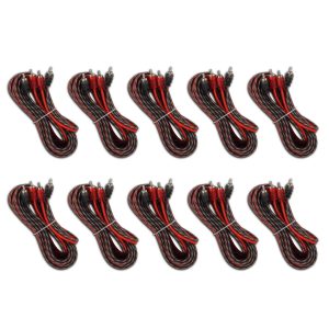 DS18 RCA-16FT.10PK 16 ft Ultra Flex 100% OFC RCA Cable Wire – 10-Pack